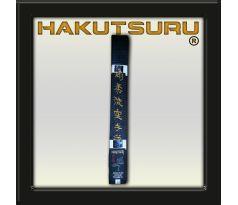 Majstrovské Obi Saténové Goju-Ryu Karate-Do  Soft 0,45 cm - Čierne Sensei